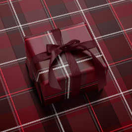 Papel De Regalo clásico estampado navideño simple