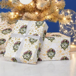 Papel De Regalo Clásico Mago de Oz Navidad