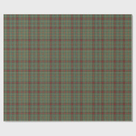 Papel De Regalo Clásico patrón de cuadros escoceses rojo y verde