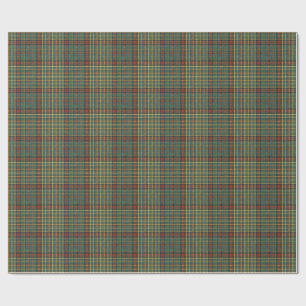 Papel De Regalo Clásico patrón de cuadros escoceses rojo y verde