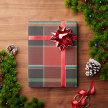 Clásico Plaid Rojo Vintage de Búfalo de Navidad