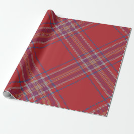 Papel De Regalo Clásico Red Tartan Plaid