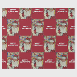 Papel De Regalo Clásico Santa - Revisando dos veces el feriado de 