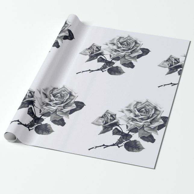 Papel de regalo clásico vintage rosa (Desenrollado)