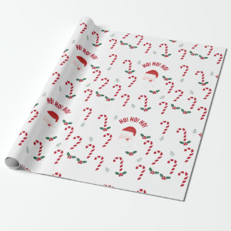 Papel De Regalo Classic Christmas Candy Cane