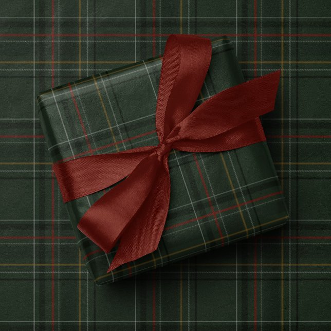 Papel De Regalo Classic holiday plaid hunter green Christmas (Subido por el creador)