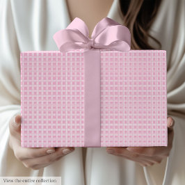 Papel De Regalo Classic Light Pink & White 70th Birthday Gift Wrap