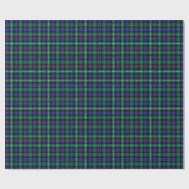 Papel De Regalo Classic tartan in blue (Superficie plana)
