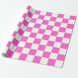 Papel De Regalo Classic visual pink checkerboard