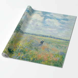 Papel De Regalo Claude Monet - Campos de amapolas cerca de Argente