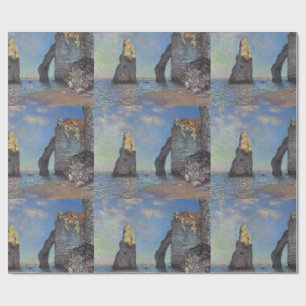 Papel De Regalo Claude Monet Cliffs at Etretat Impresionist Paint