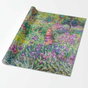 Papel De Regalo Claude Monet - El jardín de iris en Giverny