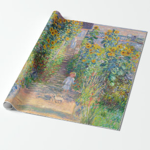 Papel De Regalo Claude Monet - El jardín del artista en Vetheuil