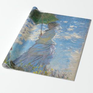 Papel De Regalo Claude Monet - El Paseo, Mujer con un Paraguas