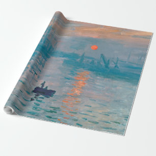 Papel De Regalo Claude Monet Impresión Amanecer Francés