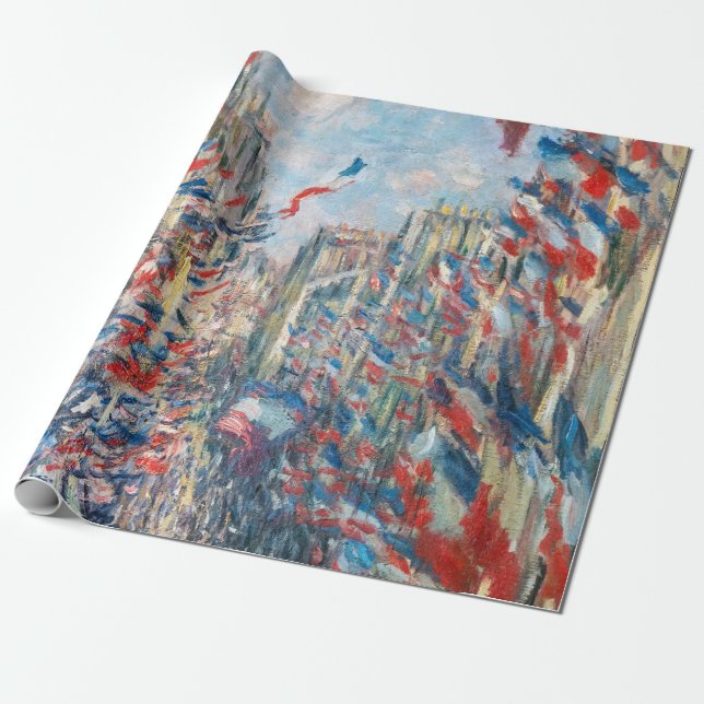 Papel De Regalo Claude Monet - La Rue Montorgueil - París (Desenrollado)