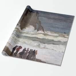 Papel De Regalo Claude Monet - Mar duro en Etretat