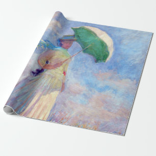 Papel De Regalo Claude Monet - Mujer con un Parasol mirando a la d