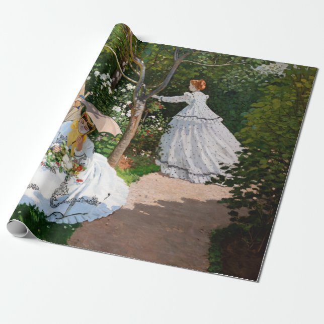 Papel De Regalo Claude Monet - Mujeres en el jardín (Desenrollado)