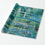 Papel De Regalo Claude Monet - Nieves Y Puente Japonés<br><div class="desc">Claude Monet - Lilies De Agua Y Puente Japonés (1899)</div>