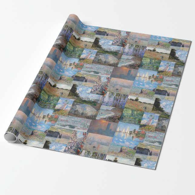 Papel De Regalo Claude Monet - Patchwork (Desenrollado)