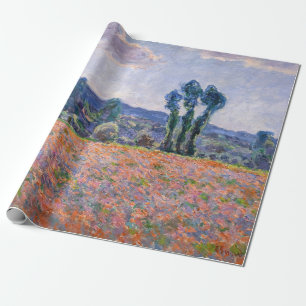 Papel De Regalo Claude Monet - Poppy Field 1890 (Giverny)