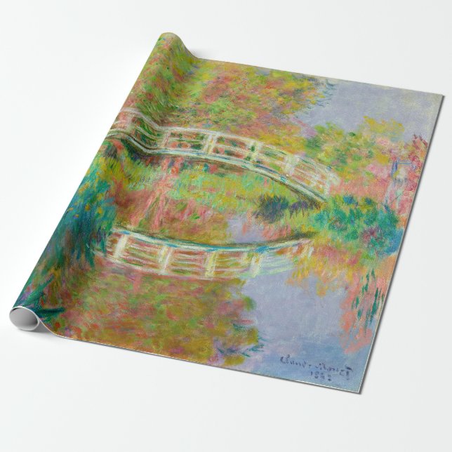 Papel De Regalo Claude Monet - Puente de futbol japonés, Giverny (Desenrollado)