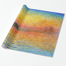 Papel De Regalo Claude Monet Sunset En Venecia Arte Impresionante