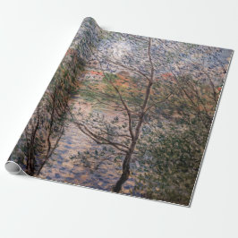 Papel De Regalo Claude Monet - Tiempo de primavera a través de las