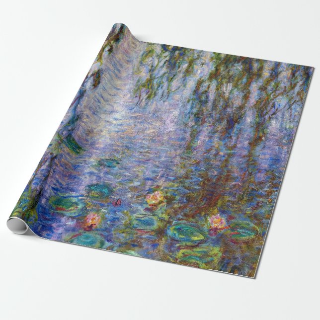 Papel De Regalo Claude Monet - Water Lilies (Desenrollado)