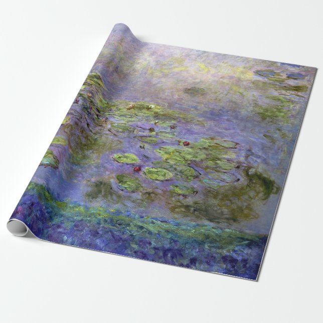 Papel De Regalo Claude Monet Water Lilies (Desenrollado)