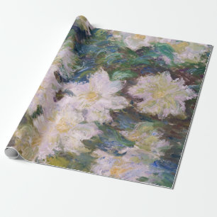 Papel De Regalo Claude Monet - White Clematis