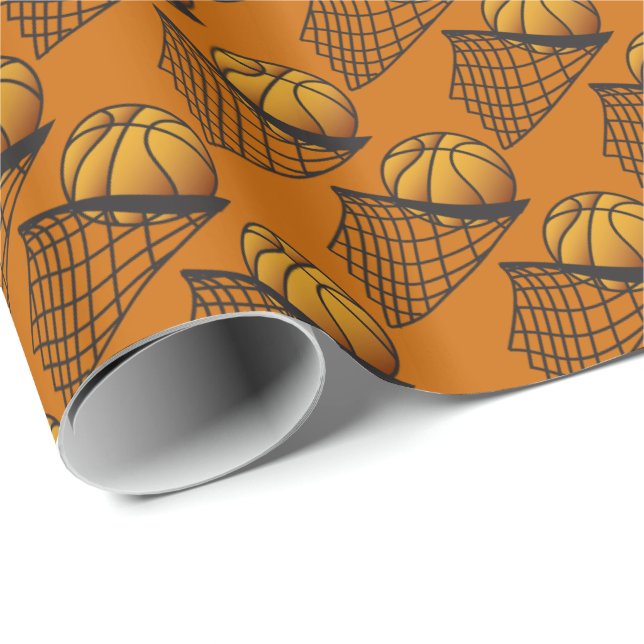 Papel De Regalo Clavada del baloncesto él (Esquina del rollo)
