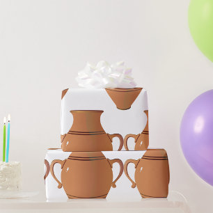 Papel De Regalo Clay Vase