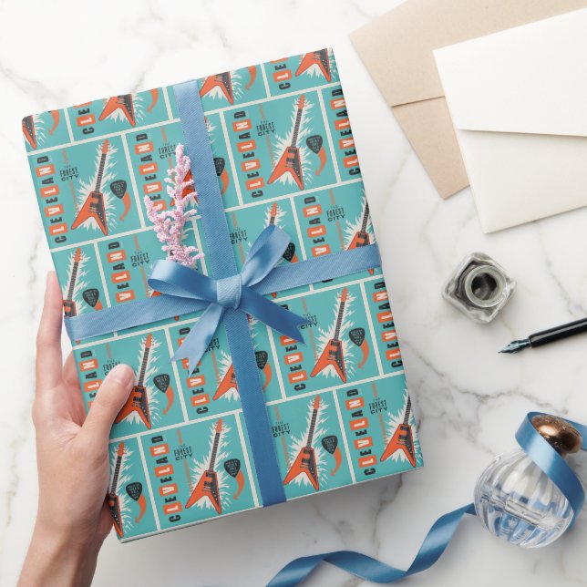 Papel De Regalo Cleveland Ohio | Guitarra eléctrica (Regalar)