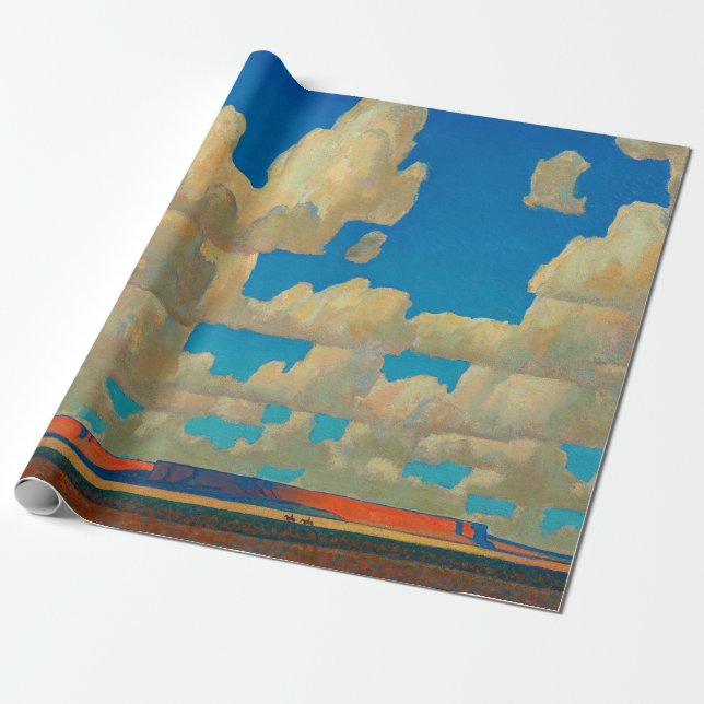 Papel De Regalo Cloud World de Maynard Dixon (Desenrollado)