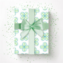 Clover Marroquí Cuatrefoil en Verde y Aqua