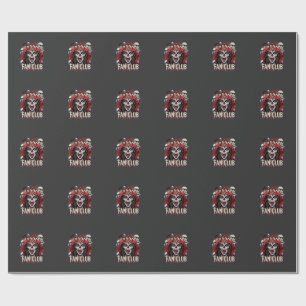 Papel De Regalo Club de Fans de Terror de Halloween Cráneo de Vamp
