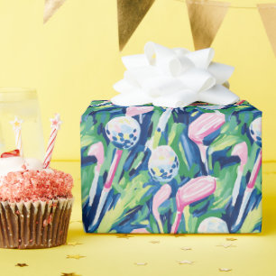 Papel De Regalo Club de golf Preppy Palm Beach Abstract