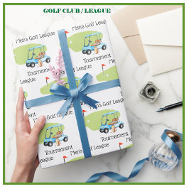 Papel De Regalo Club de Golf temático personalizado