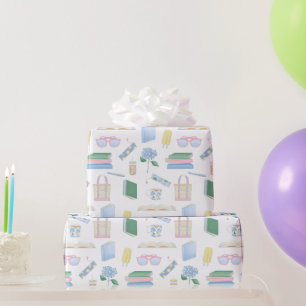 Papel De Regalo Club de libros costero, desafío de lectura de vera