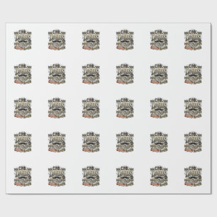 Papel De Regalo Club de Padres Geniales Diseño de Camiseta para Pa