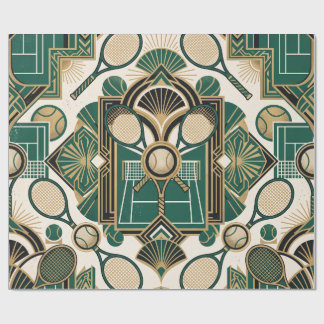 Papel De Regalo Club de Tenis Art Deco Glamour Vintage