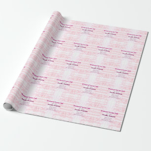 Papel De Regalo club social de fin de semana rosa brillo despedida