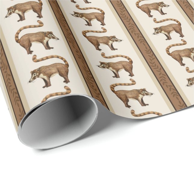 Papel De Regalo Coati Stripe (Esquina del rollo)
