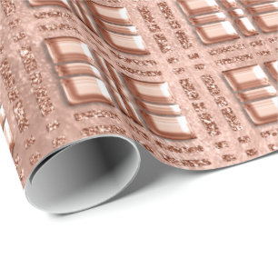 Papel De Regalo Cobre subió geometría asado a la parrilla a