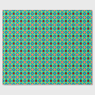 Papel De Regalo Coccinelas y flores coloridas