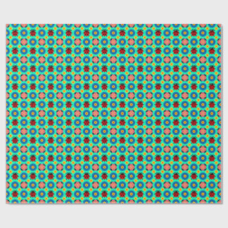 Papel De Regalo Coccinelas y flores coloridas