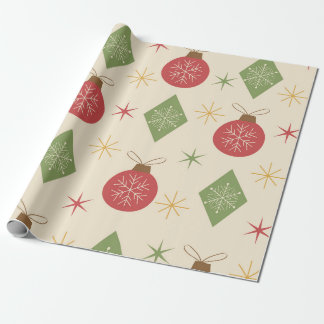 Papel De Regalo Coches de nieve en diamantes y adornos de mediados