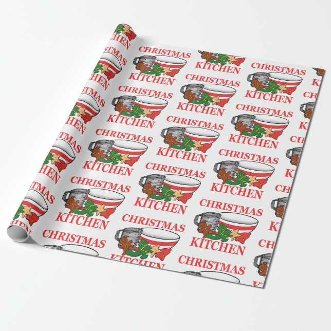 Papel De Regalo Cocina Navidad (Desenrollado)